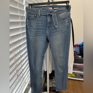 Jen7 by 7 For All Mankind - ankle skinny stretch with Jean belt - size 6